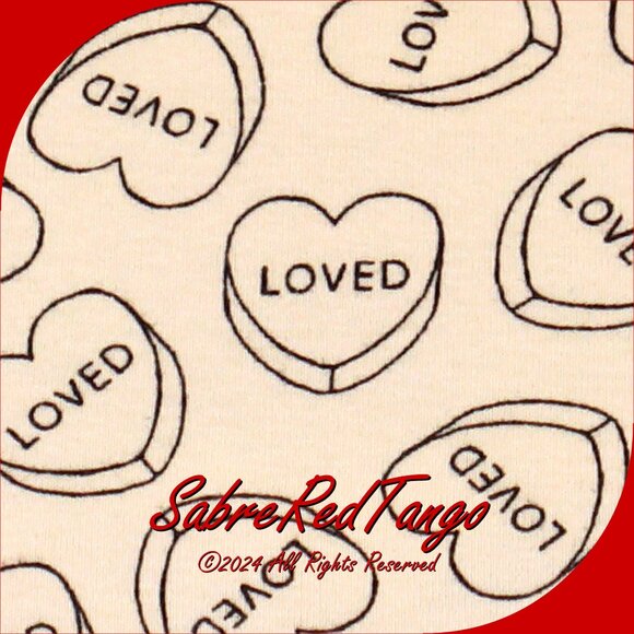 NWT Hanna Andersson Organic Long Johns Pajamas Loved Print 100 4T 4 - Picture 3 of 4